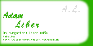 adam liber business card